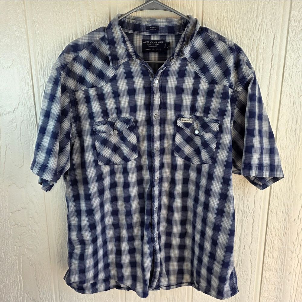 Men's American Eagle Outfitters Pearl Snap Button-Down Shirt, Size XL
